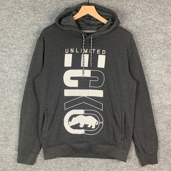Ecko Unlimited Pullover Hooded‎ SweatShirt Big Logo Men’s Size M - Picture 1 of 11